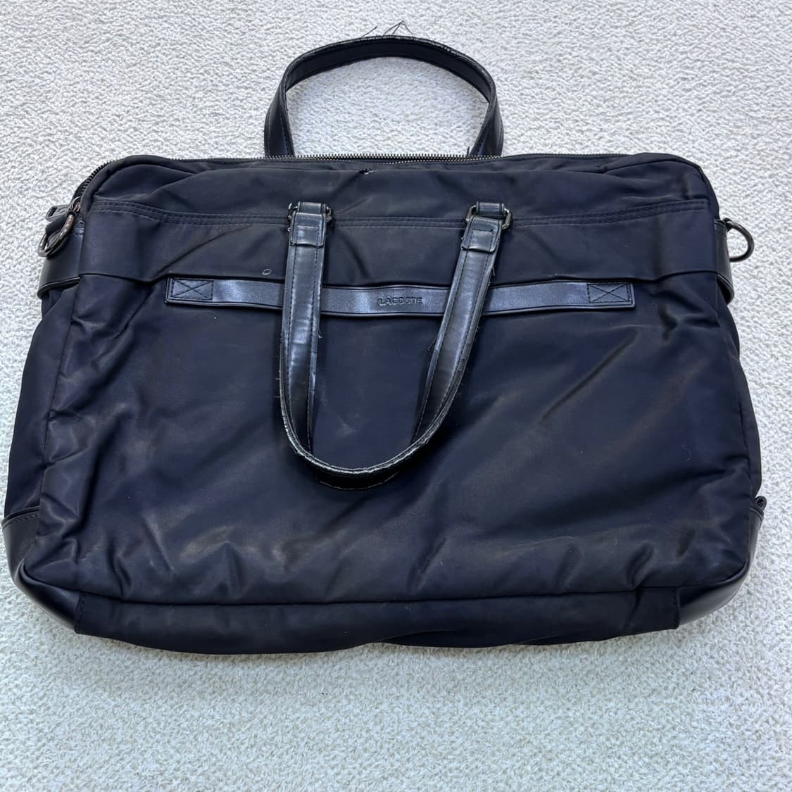 F 라코스테 블랙 나일론 서류 가방 0409E 상품이미지2