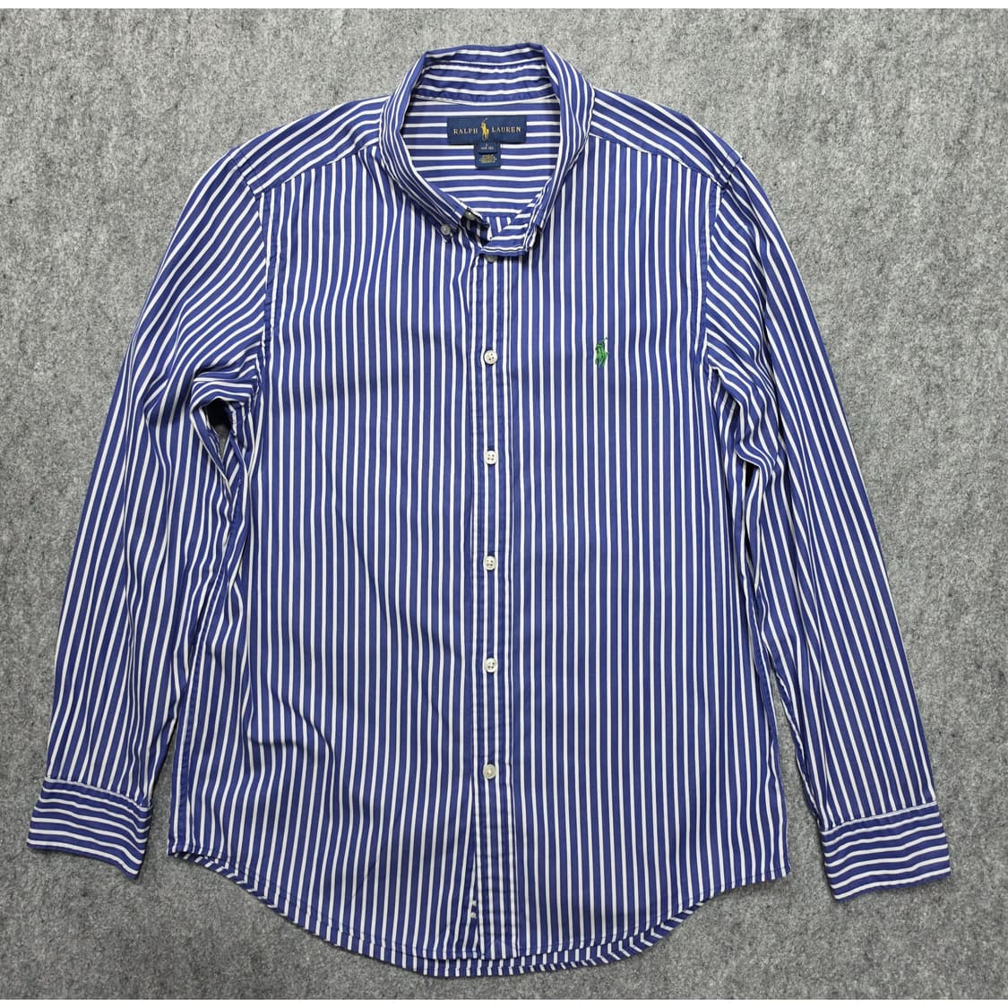폴로 랄프로렌 블루 스트라이프 셔츠 걸즈 L 상품이미지1