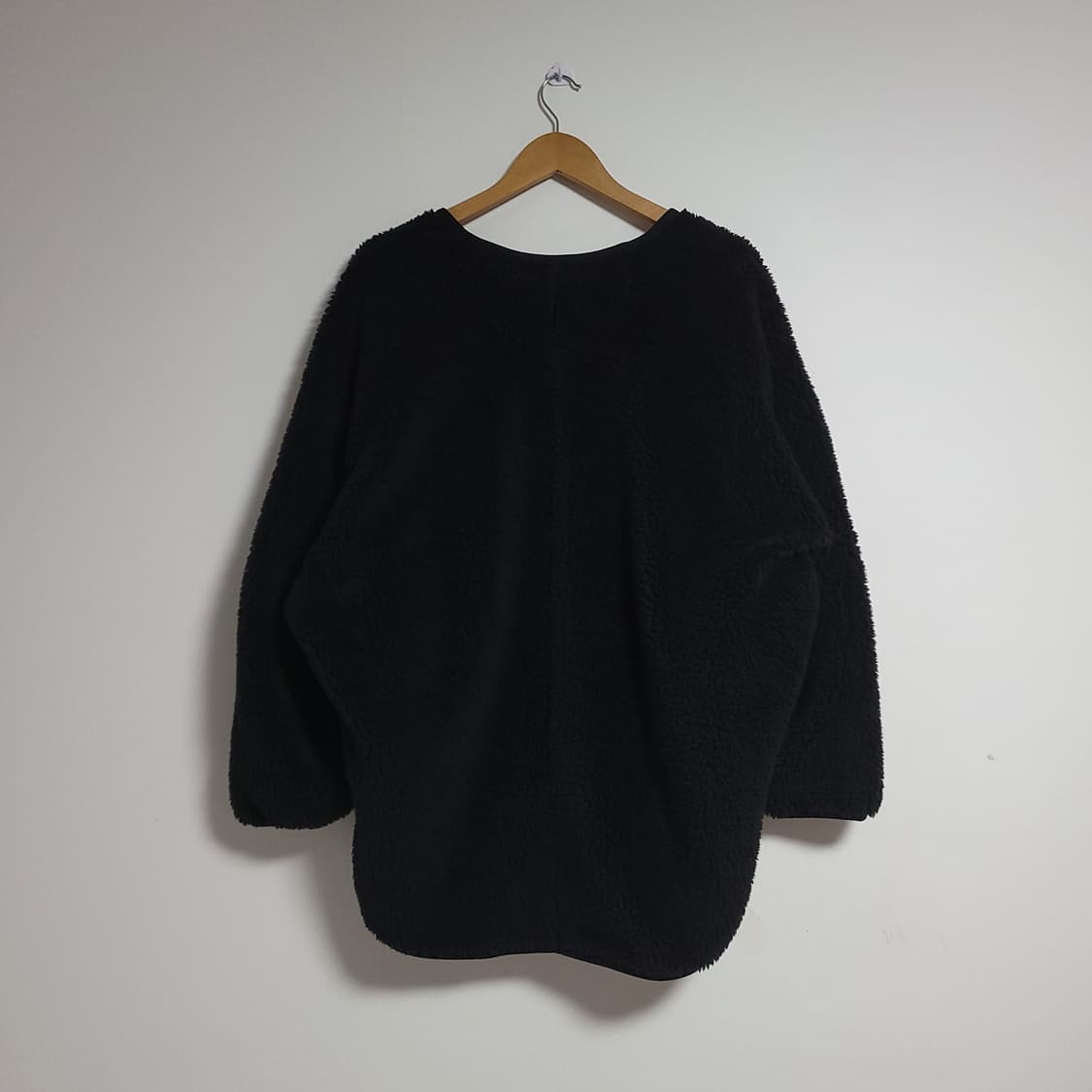 (XL) UNIQLO 유니클로 블랙 후리스 가디건 상품이미지5