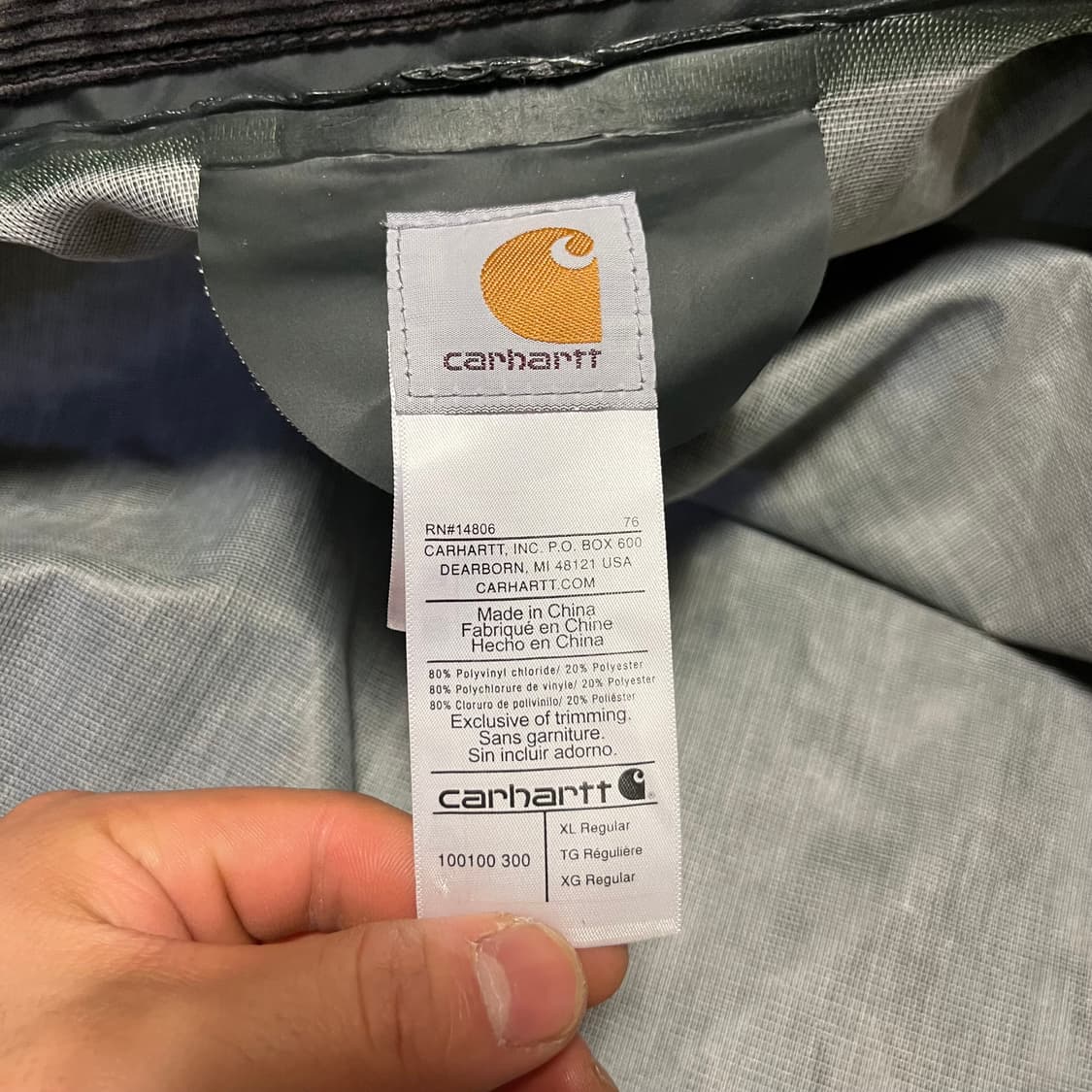 [XL] 칼하트 서리 레인 코트 아미 그린 상품이미지4