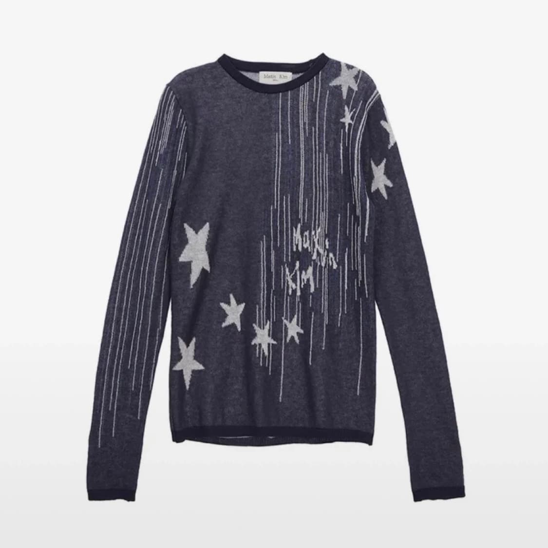 마뗑킴 밀키웨이 니트 네이비 상품이미지1