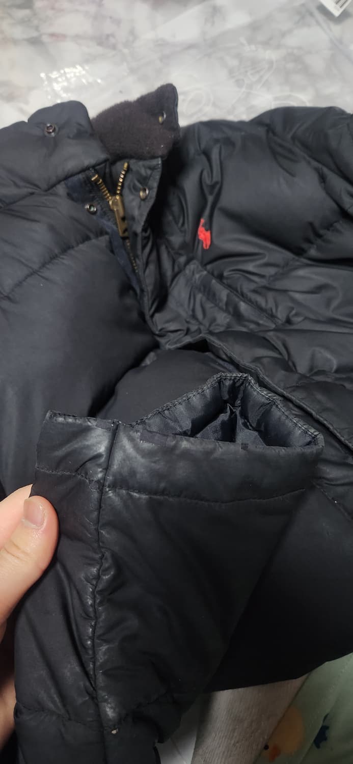 폴로 랄프로렌 여성 블랙 푸퍼 숏 패딩 상품이미지8