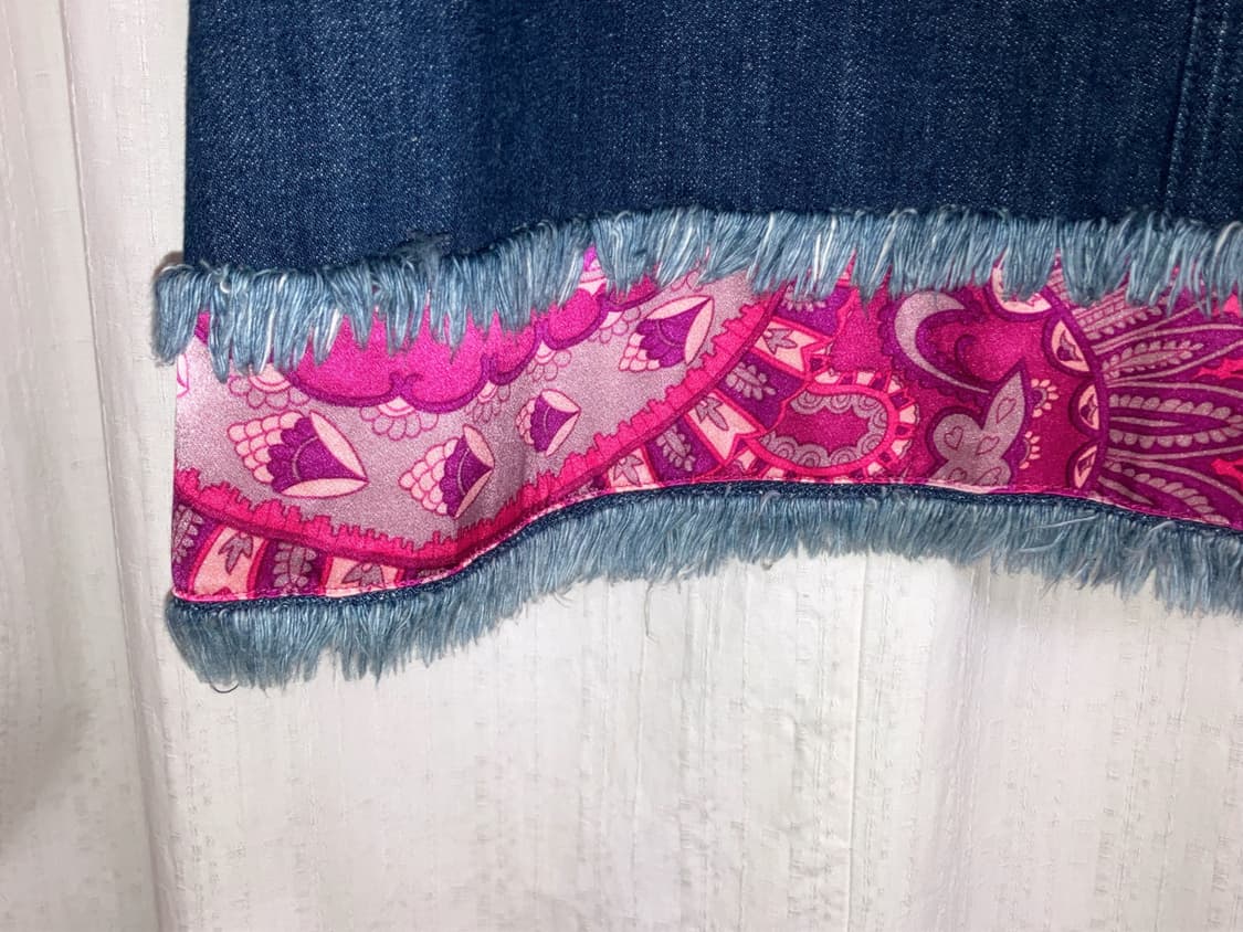 Jil stuart denim skirt 에스닉 페이즐리 히피 데님스커트 상품이미지2