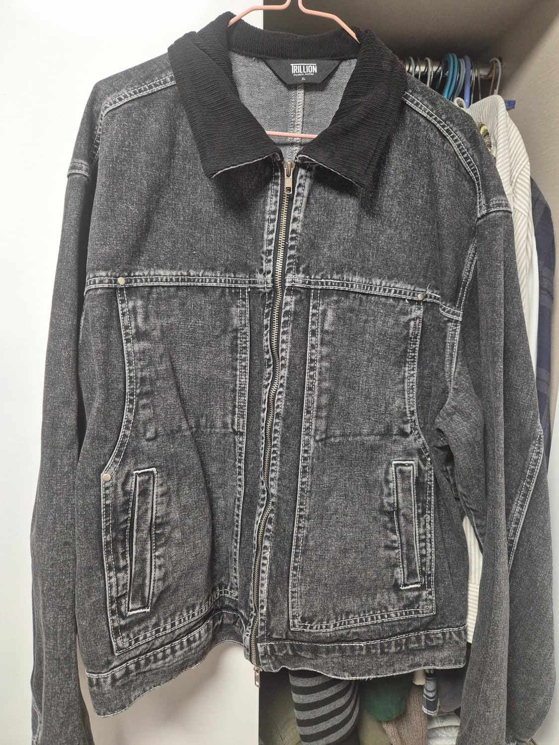 트릴리온 코듀로이 카라 워크자켓 XL 상품이미지2