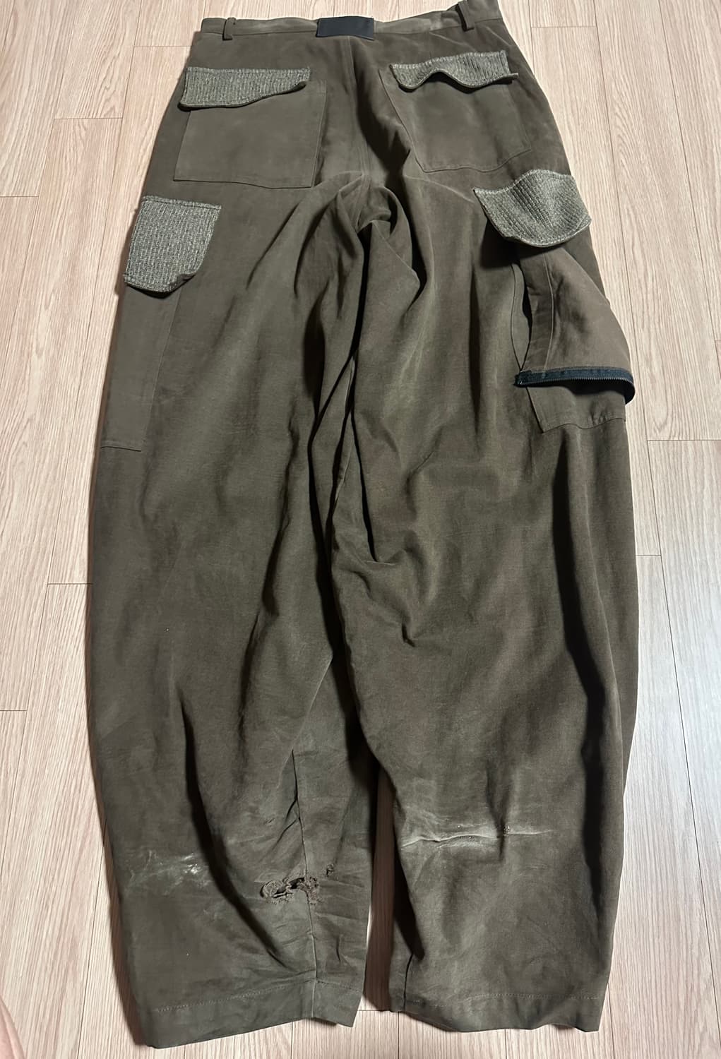 뉴치프시크 디피 오버랩 카고 팬츠 브라운 상품이미지2