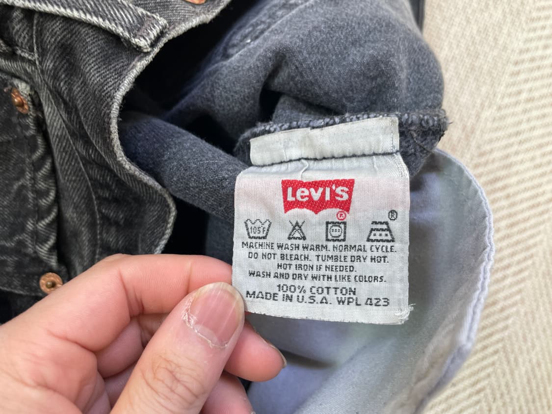 90s 리바이스 usa 501 블랙 데님팬츠 상품이미지3