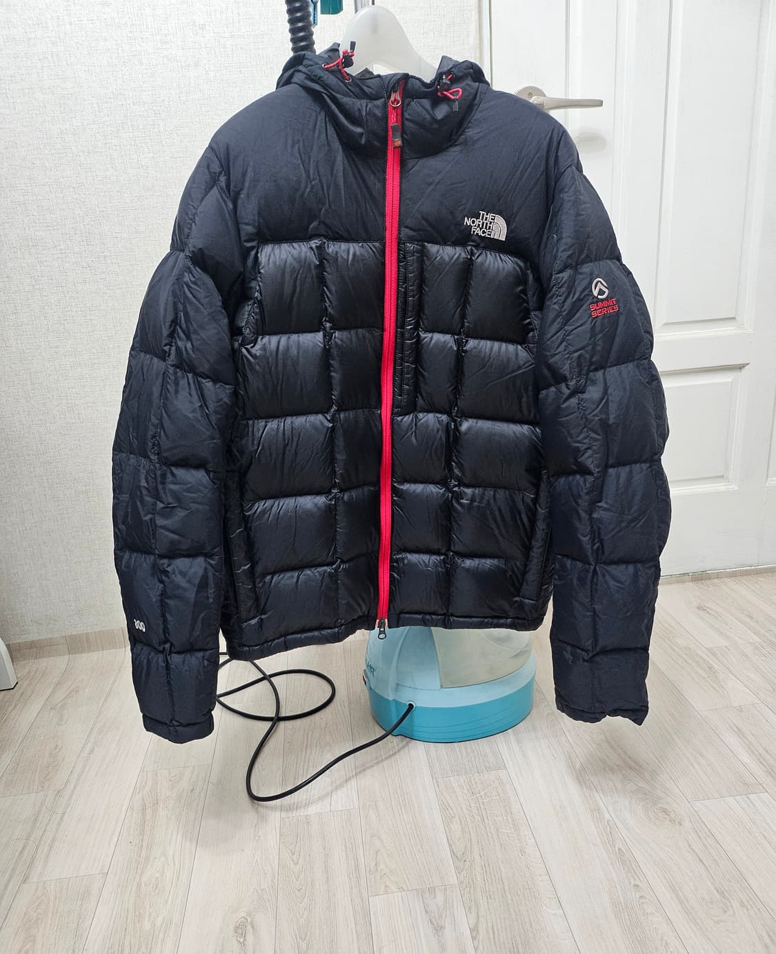 (100)L☆초대장급☆ 노스페이스 800써밋 2중지퍼 [블랙]구스다운패딩 상품이미지1