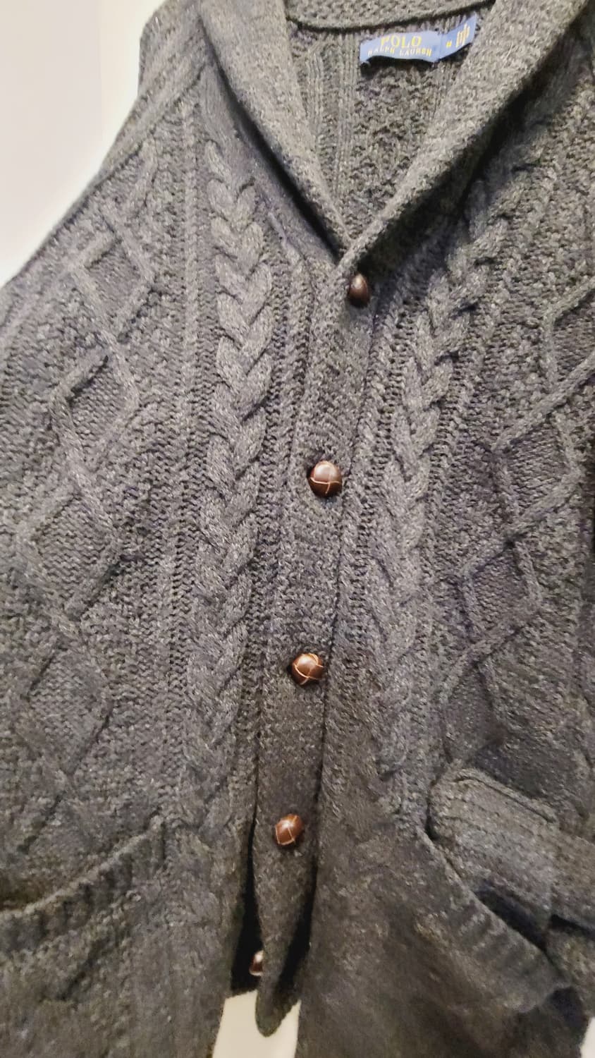 폴로랄프로렌 케이블 숄가디건 .TORO 데미지진 상품이미지3