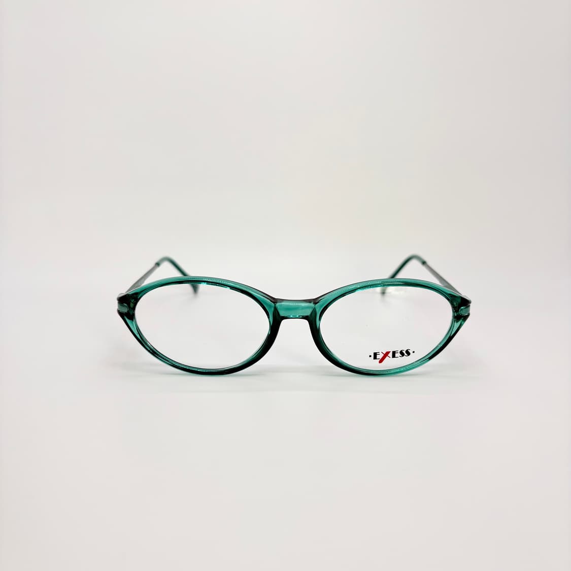 EXESS 그린 오벌형 콤비테 빈티지안경 상품이미지3