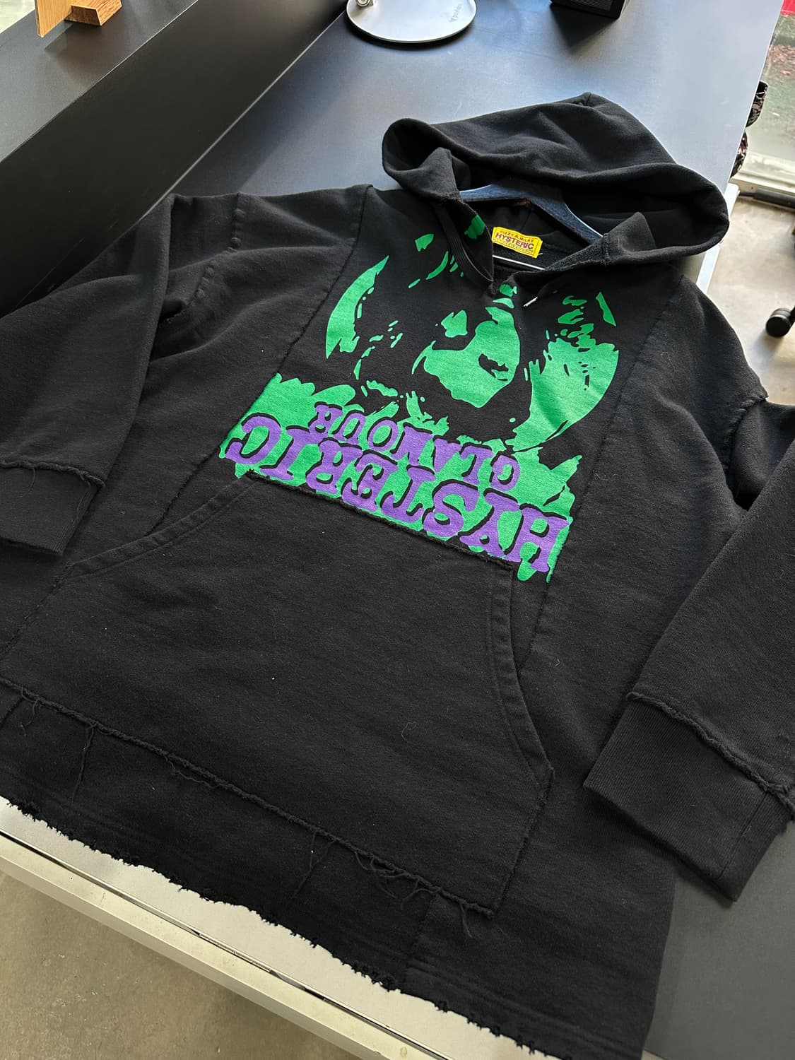 히스테릭글래머 Dizzy&Milky 그런지 펑크 빅로고 후드티 상품이미지6