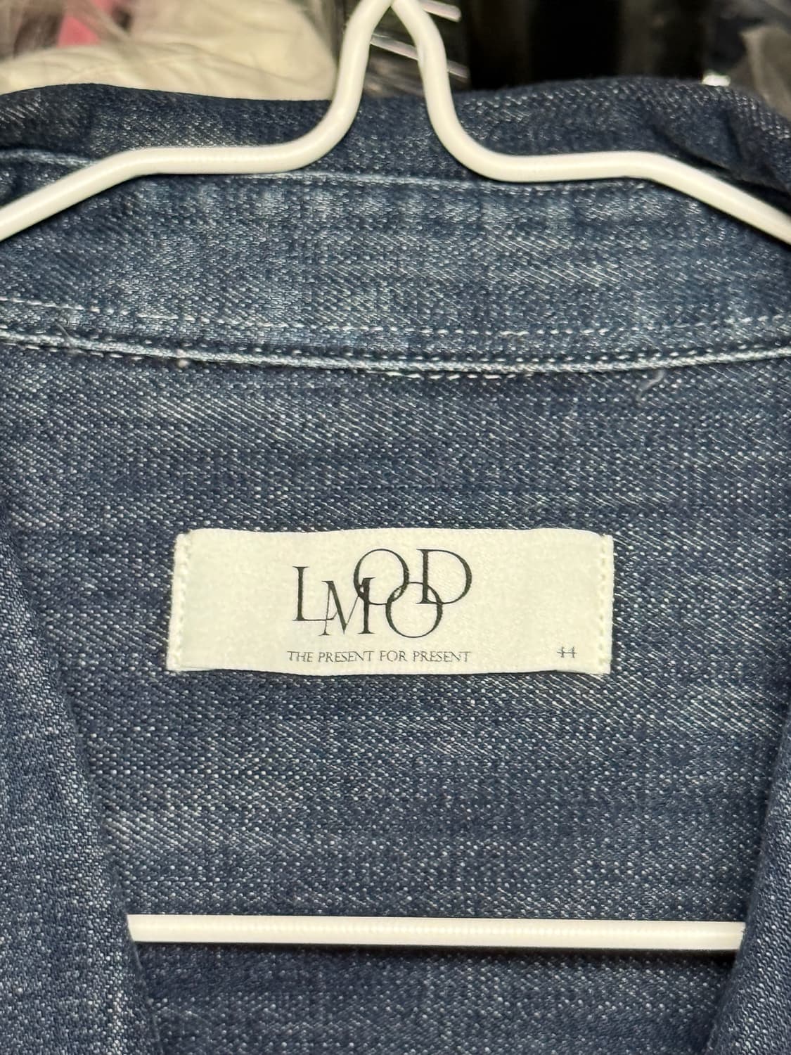 엘무드 - 타임리스 데님 셔츠 (인디고/44) *새상품* 상품이미지3