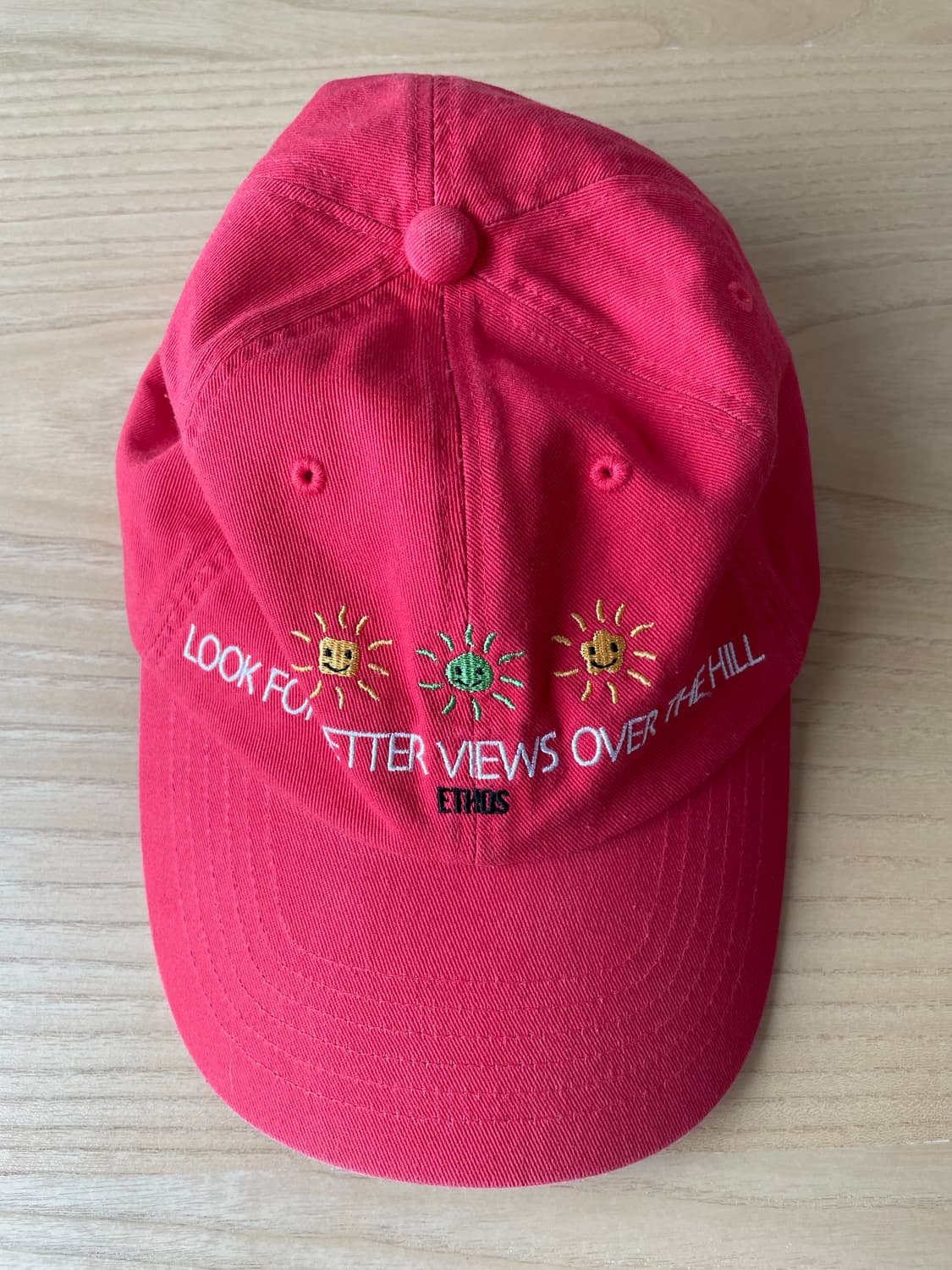 ETHOS 캡 모자 레드 판매합니다 상품이미지1