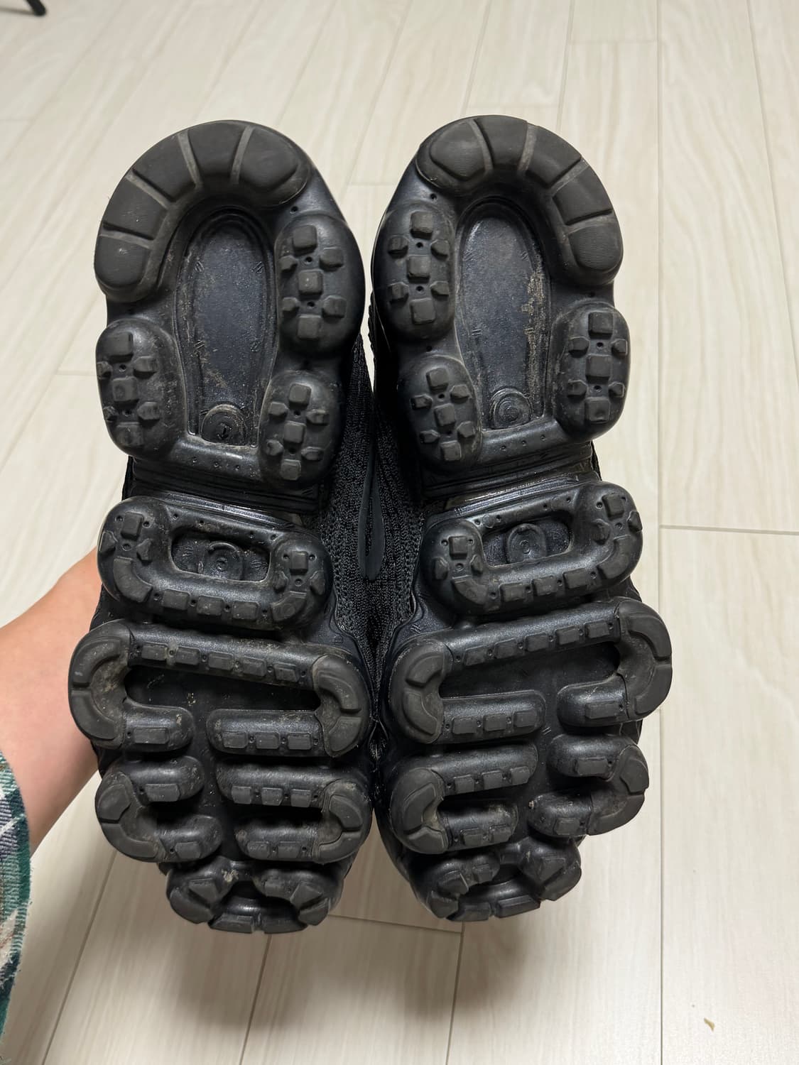 나이키 베이퍼 맥스 플라이니트3 트리플블랙 270 상품이미지5