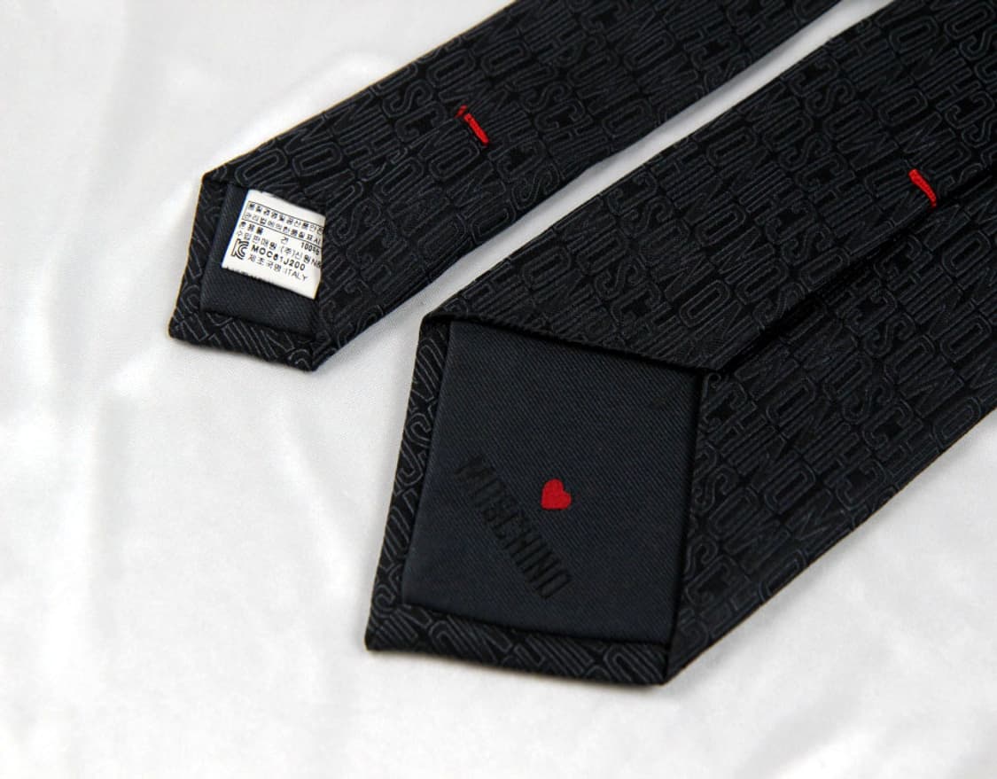 모스키노 8.3cm 미사용 S등급 신형 남자 명품넥타이 상품이미지4