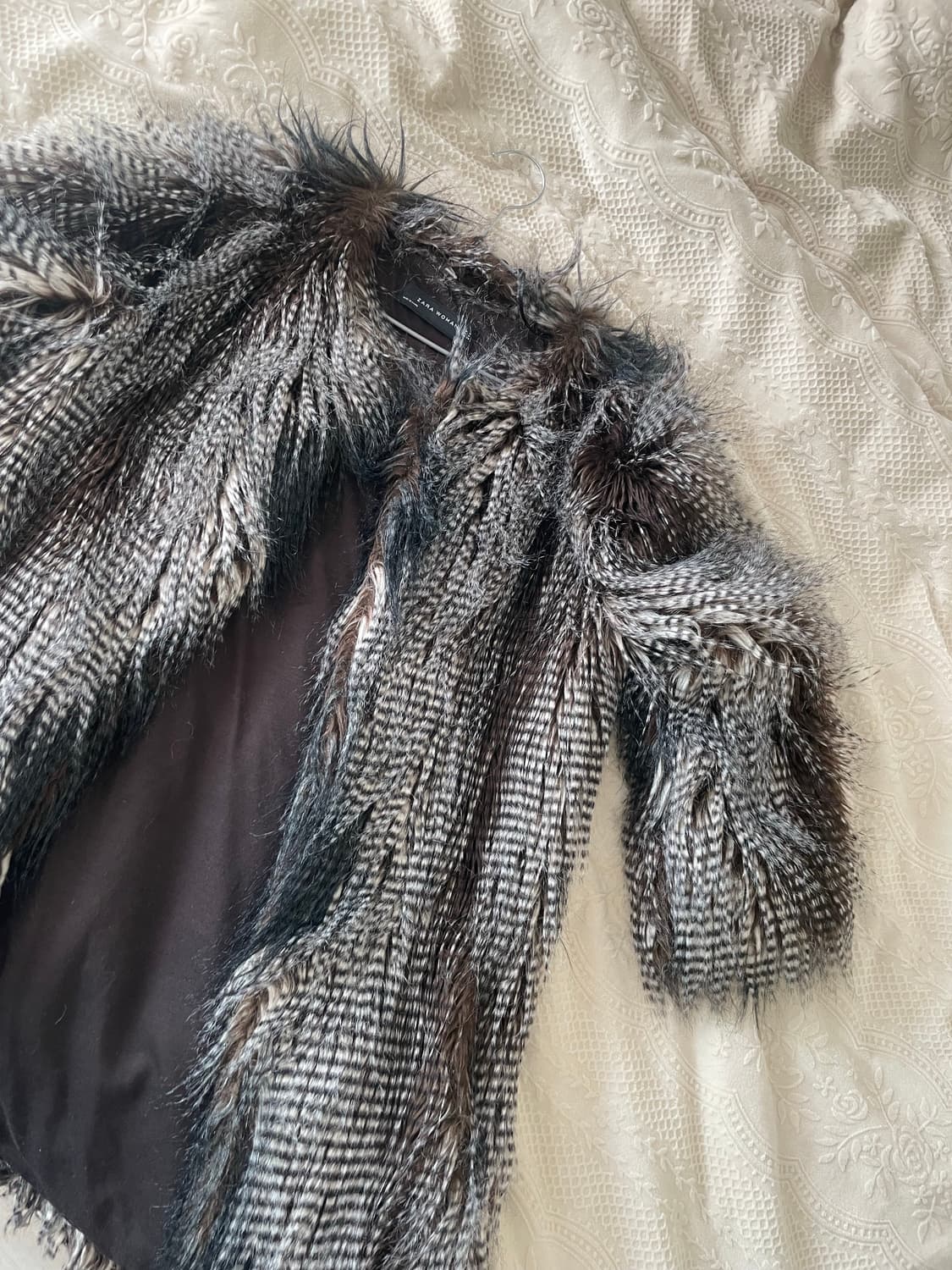 zara vintage mix fur coat 상품이미지4