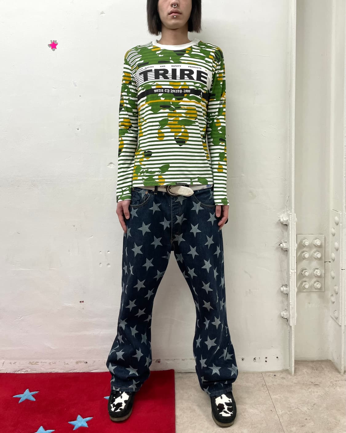 trire green tie die 15 striped sleeve 상품이미지4