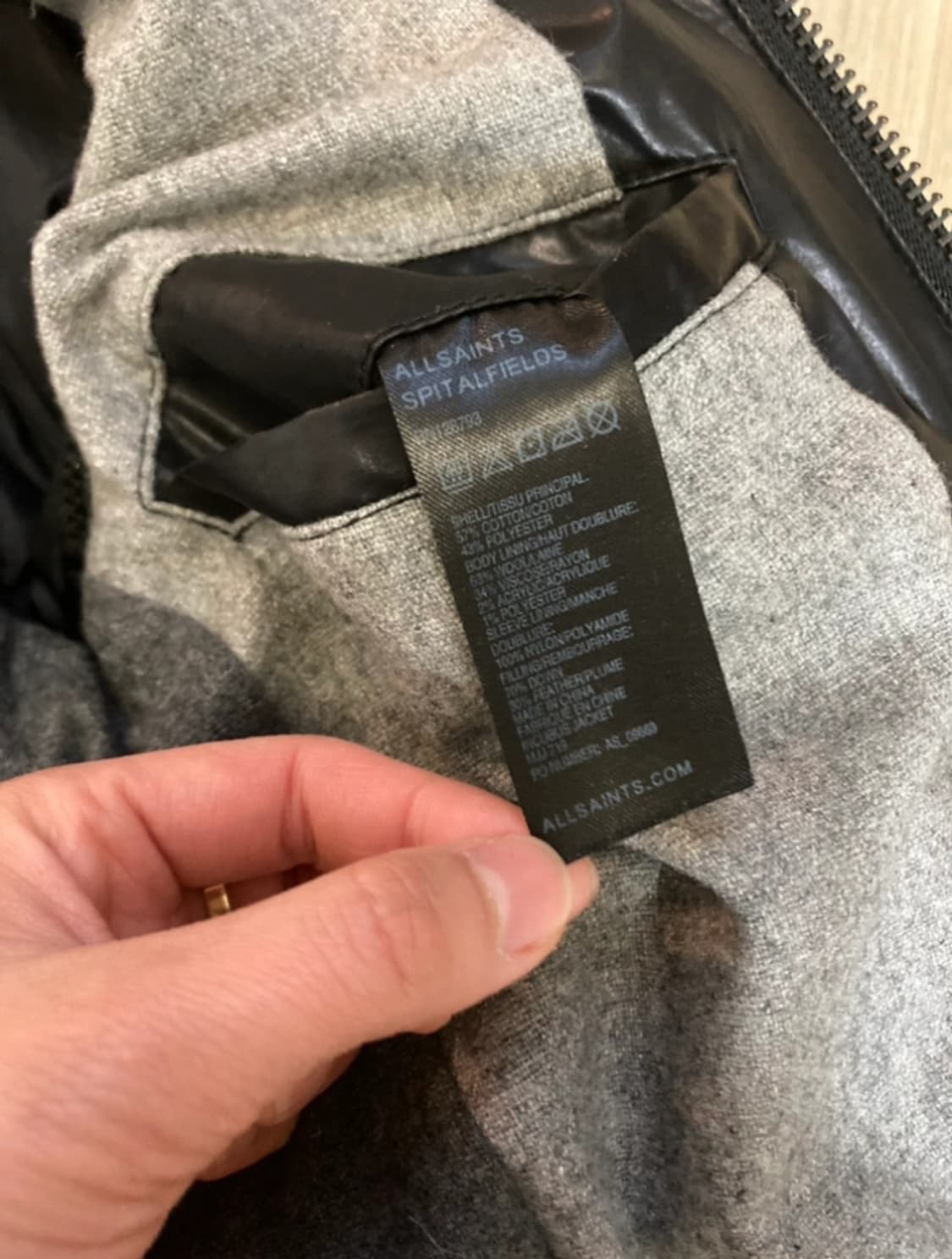 올세인츠 푸퍼 패딩 (팔 탈착가능) 상품이미지10