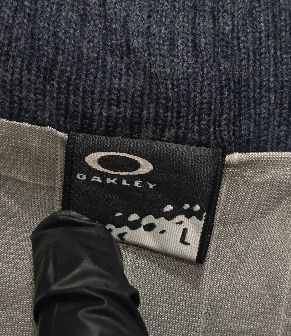 오클리 네이비 퀼팅 니트 집업 자켓 L 상품이미지5