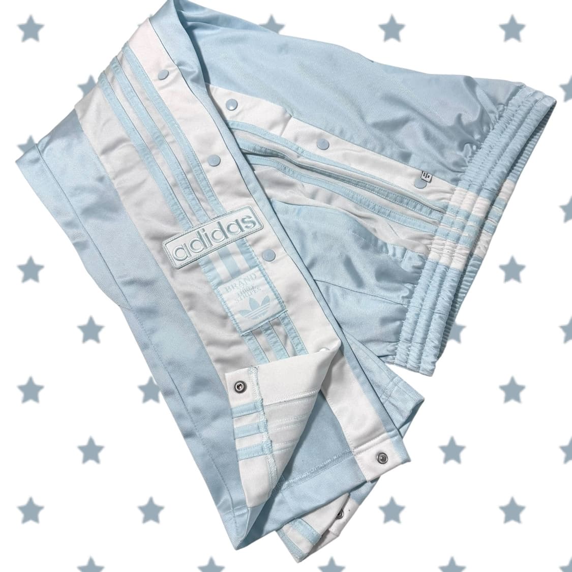 아디다스 소라색 사이드라인 버튼 팬츠 상품이미지1