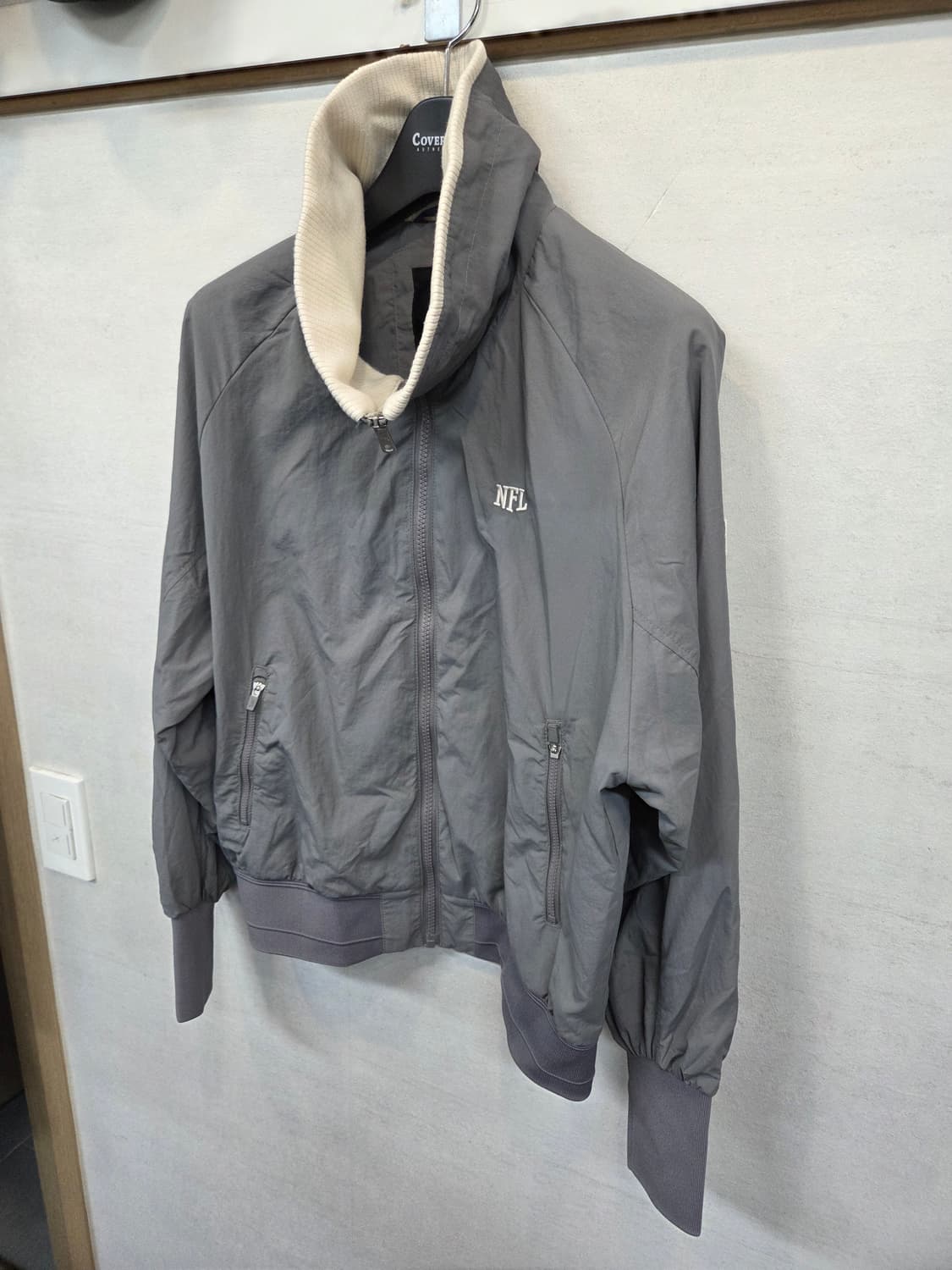 Nfl 여성 슬랜트 우븐 봄버자켓 m 상품이미지5