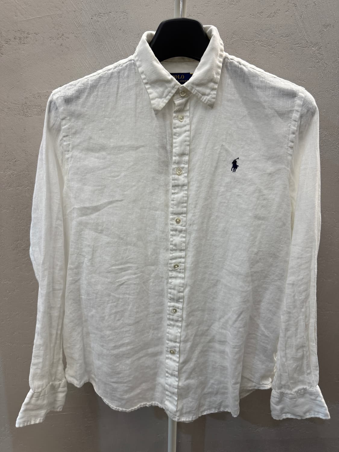 폴로 랄프로렌 린넨 셔츠 흰색 L 상품이미지2