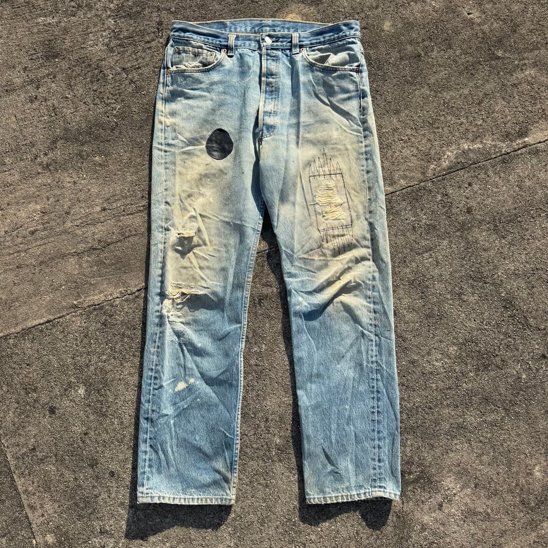 [34] 90s 리바이스 501 커스텀 데님 팬츠 상품이미지1