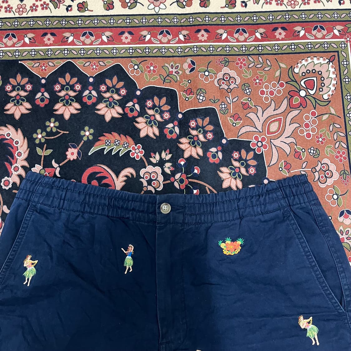 폴로 랄프로렌 알로하 자수 반바지 M 상품이미지3