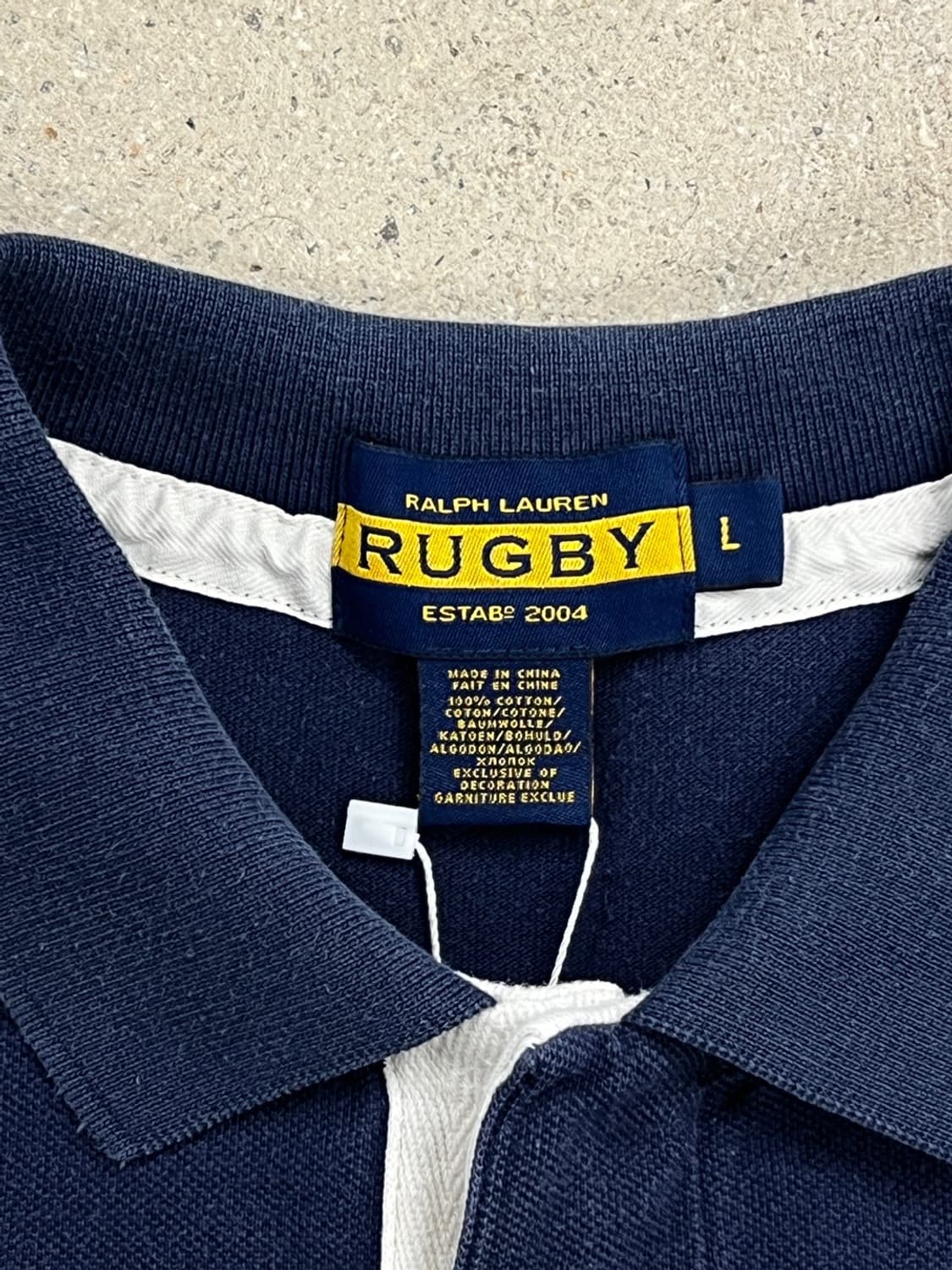 럭비 랄프로렌 배색 카라 티셔츠 상품이미지5