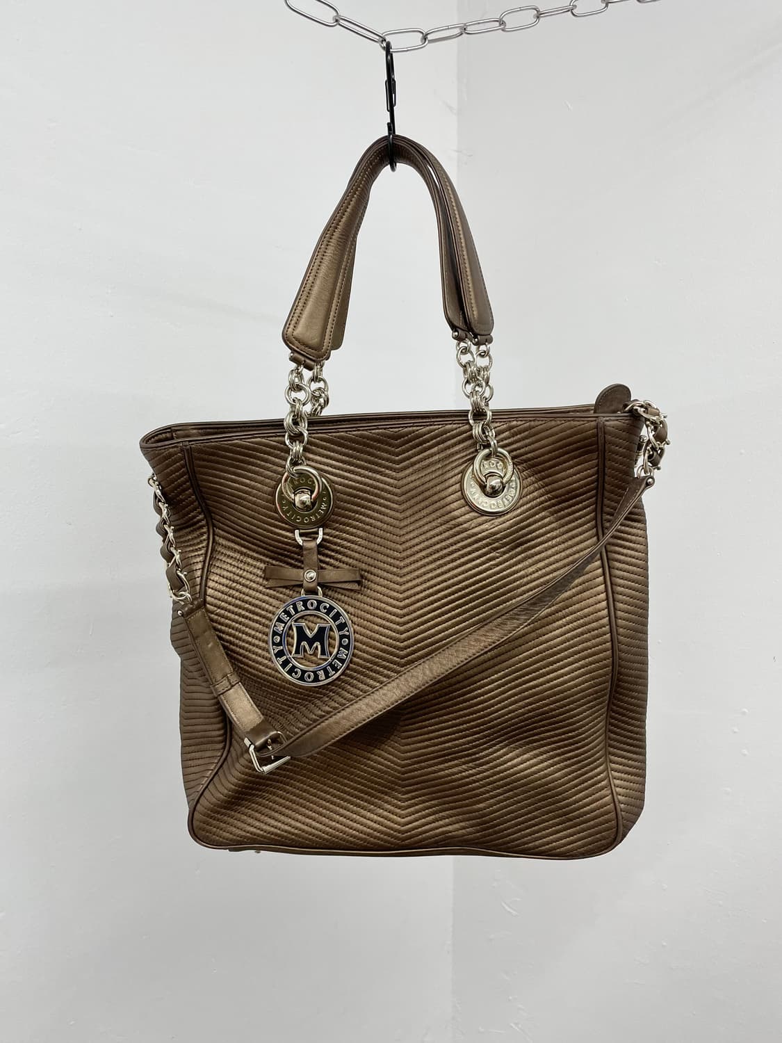 메트로시티 리얼레더 키링 체인 백 상품이미지8