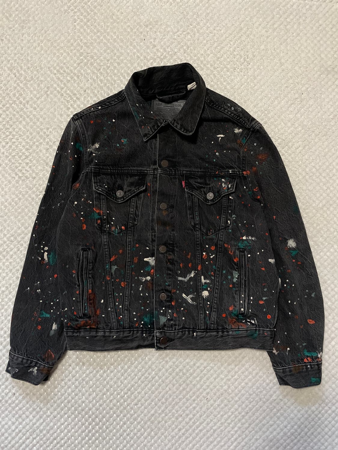 END X 리바이스 콜라보 페인티드 컬렉션 타입3 데님 트러커 청자켓 상품이미지1