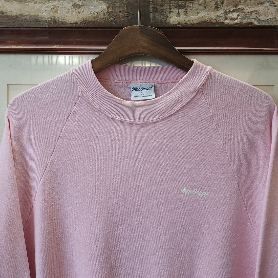 90s 맥그리거 빈티지 스웻셔츠 플레인 스웻셔츠 핑크 L 상품이미지3