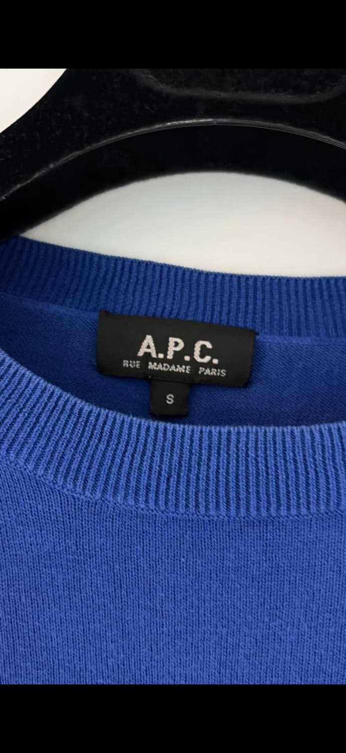 A.P.C. 블루 코튼 니트 55,66 정품 상품이미지2