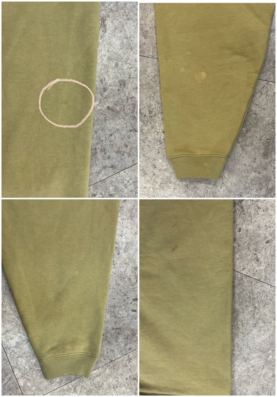 스투시 릴렉스드 오버사이즈드 기모 후드티 베이지 M #csz3769 상품이미지10