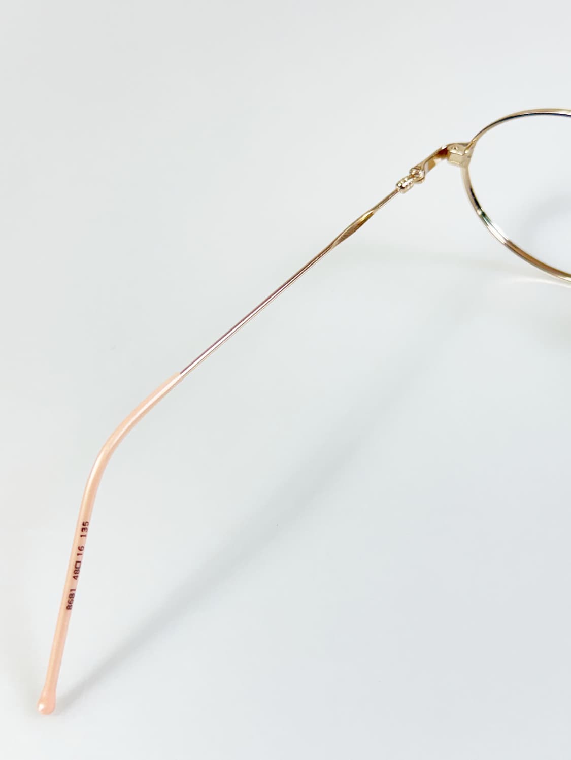 90s NUANCE 골드 슬림 오벌 메탈 빈티지 안경 상품이미지7