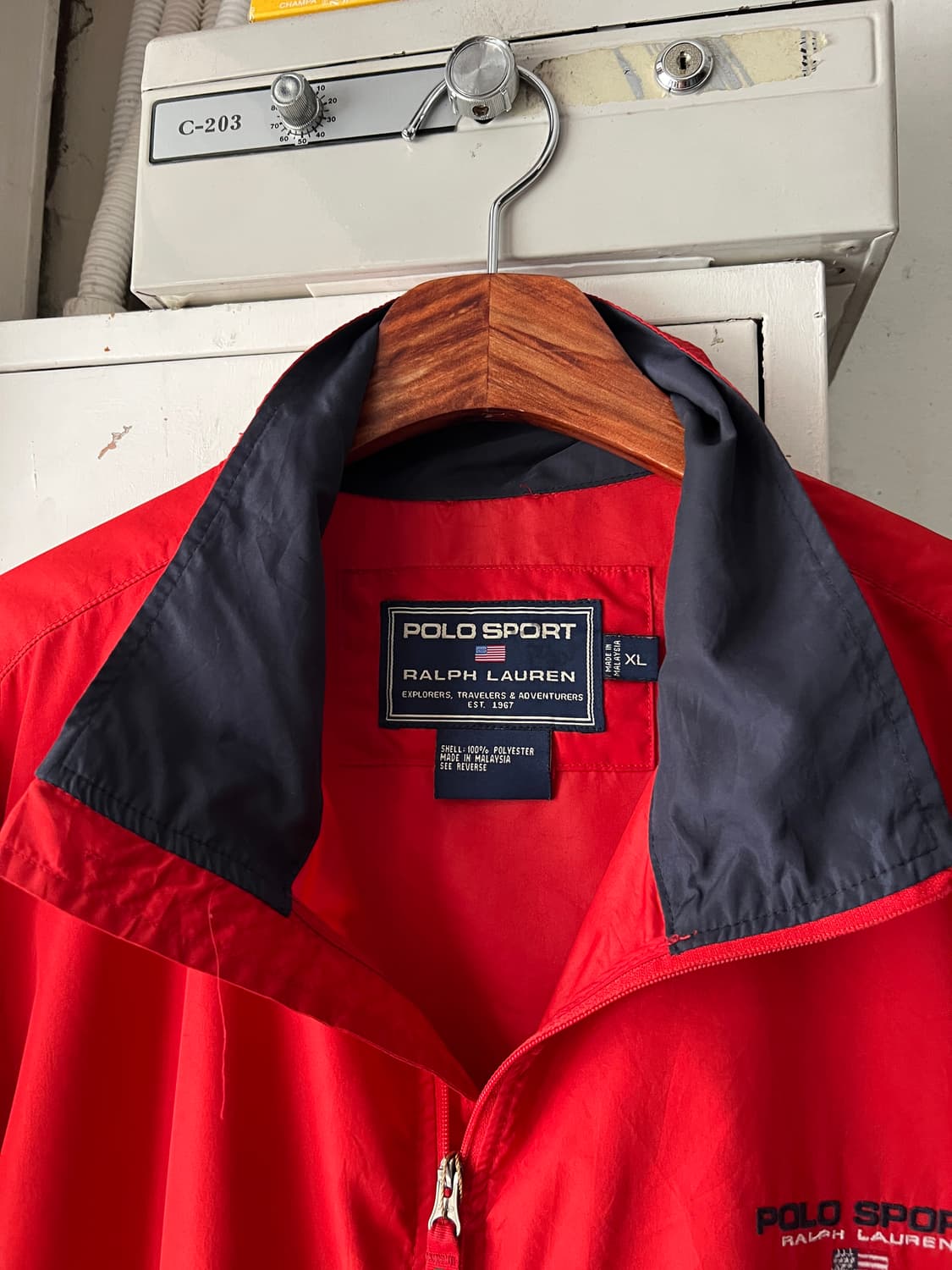 [XL]90's 폴로 스포츠 베스트 분리형 나일론 트랙자켓 상품이미지2