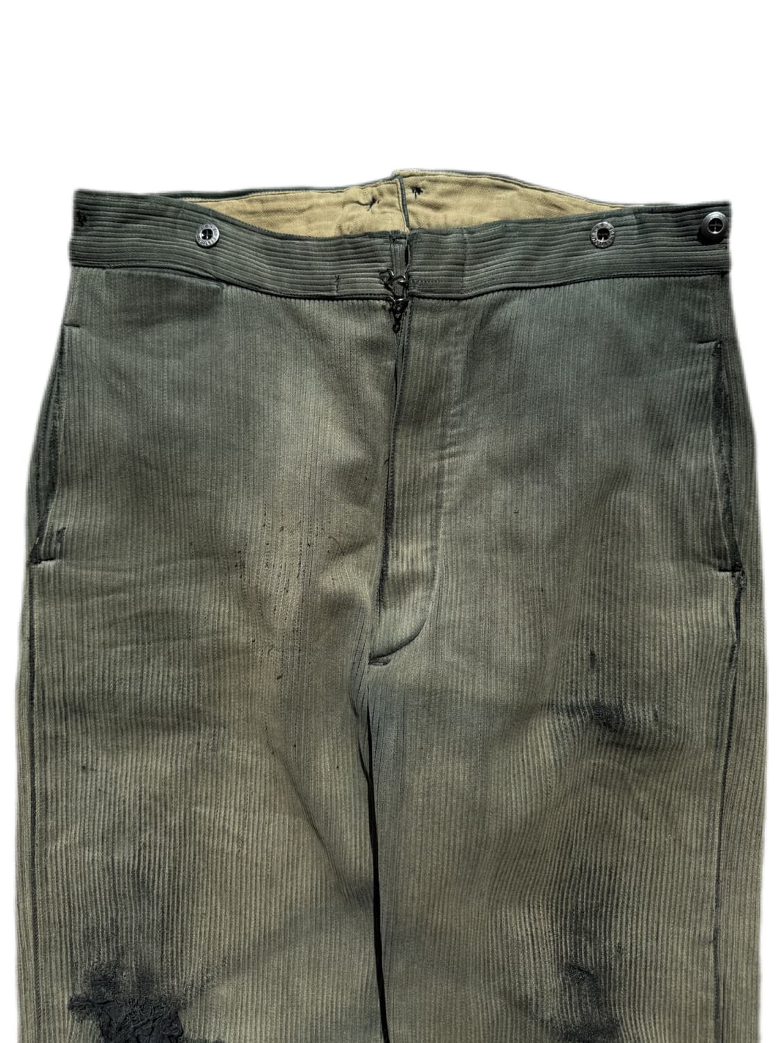 50s 하드 페이딩 프렌치 코듀로이 워크팬츠 36in 상품이미지3