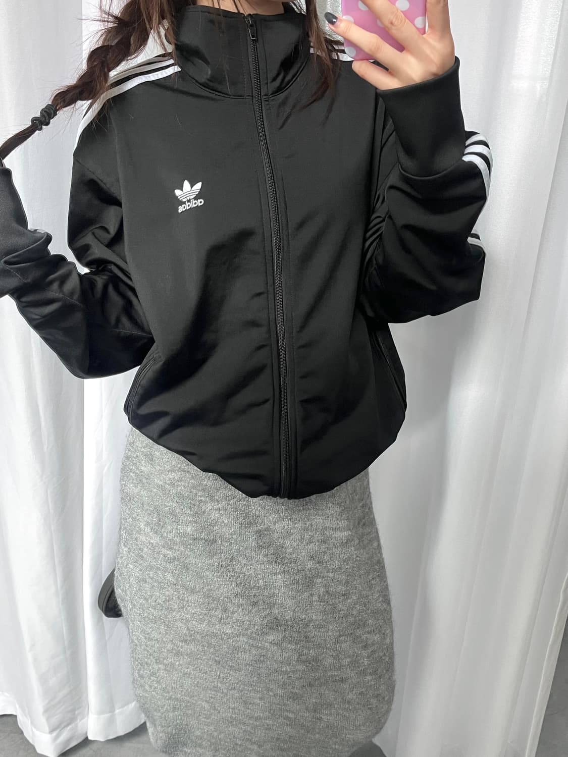 Adidas 아디다스 신형 프라임블루 블랙컬러 파이어버드 트랙탑  상품이미지8