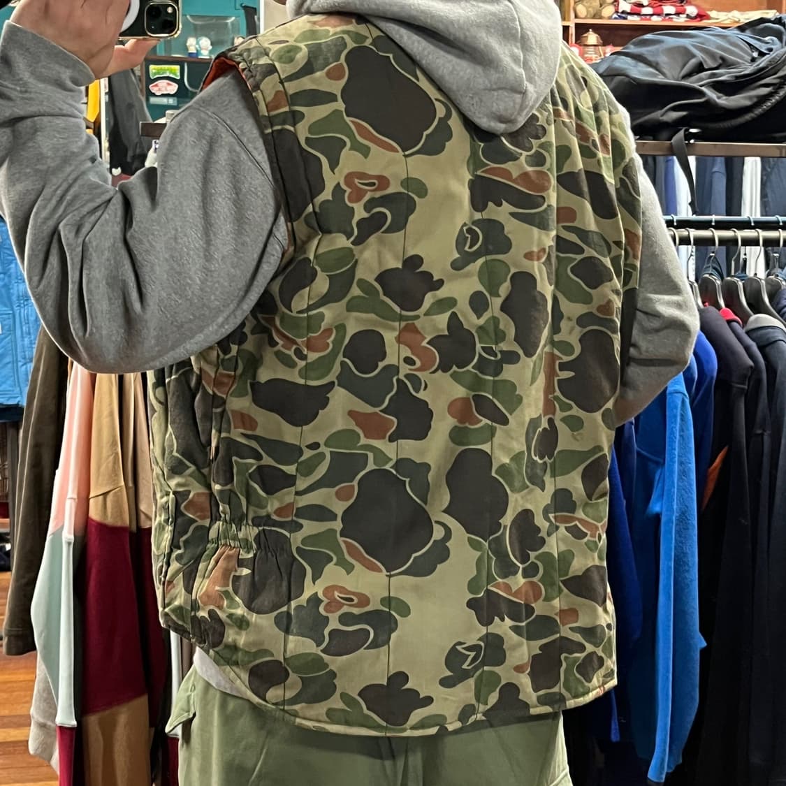 카모 패딩 베스트 상품이미지6