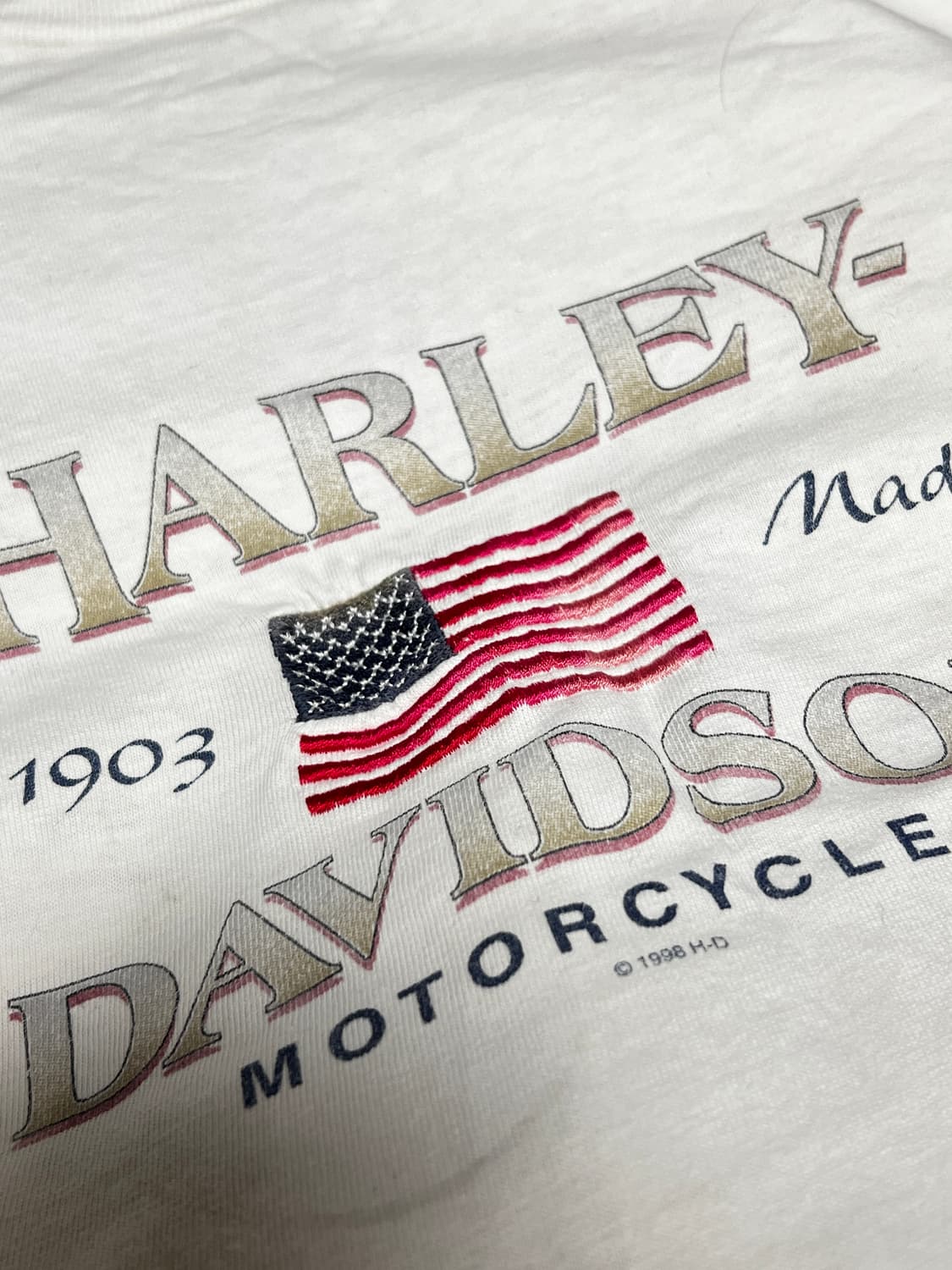 할리데이비슨 자수 반팔 xl 상품이미지6