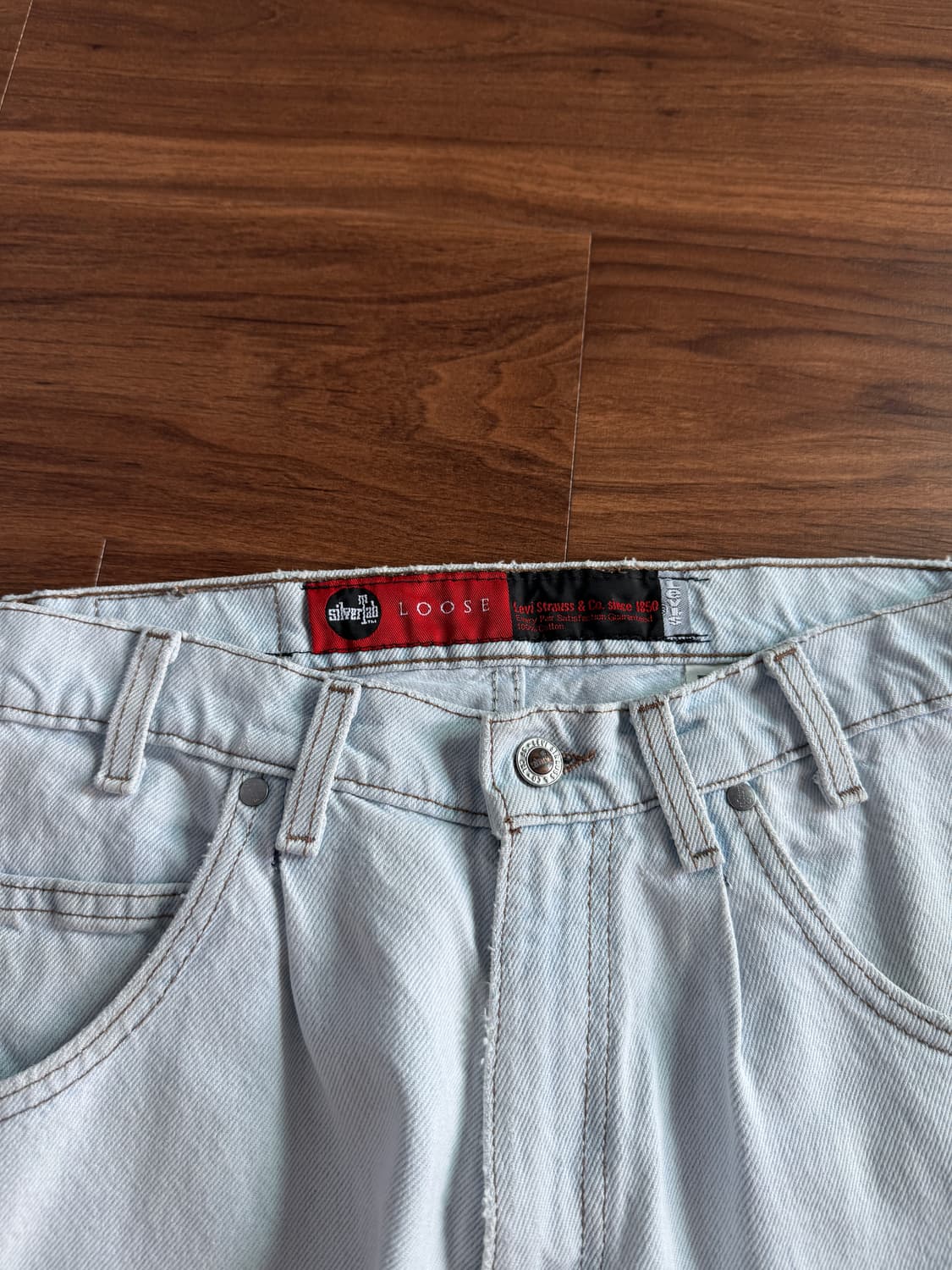 [32]90's 리바이스 Made In USA 실버탭 데님 쇼츠 상품이미지5