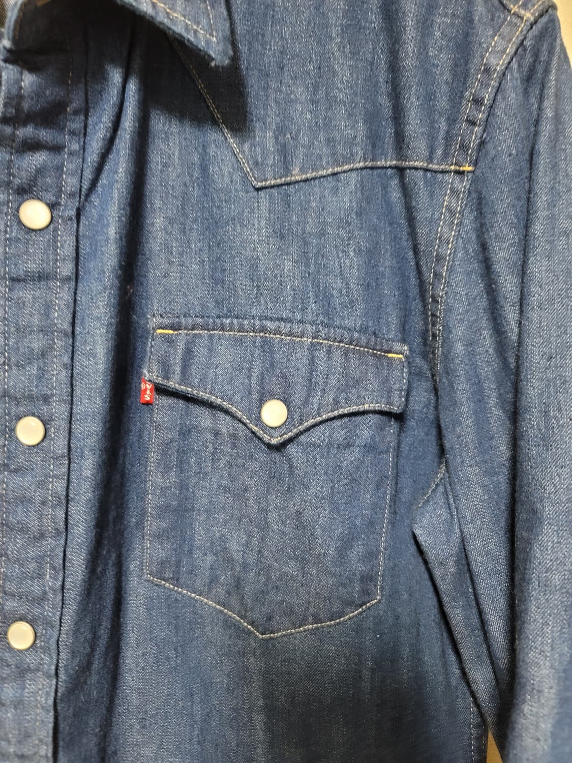 리바이스 웨스턴 데님셔츠 상품이미지4