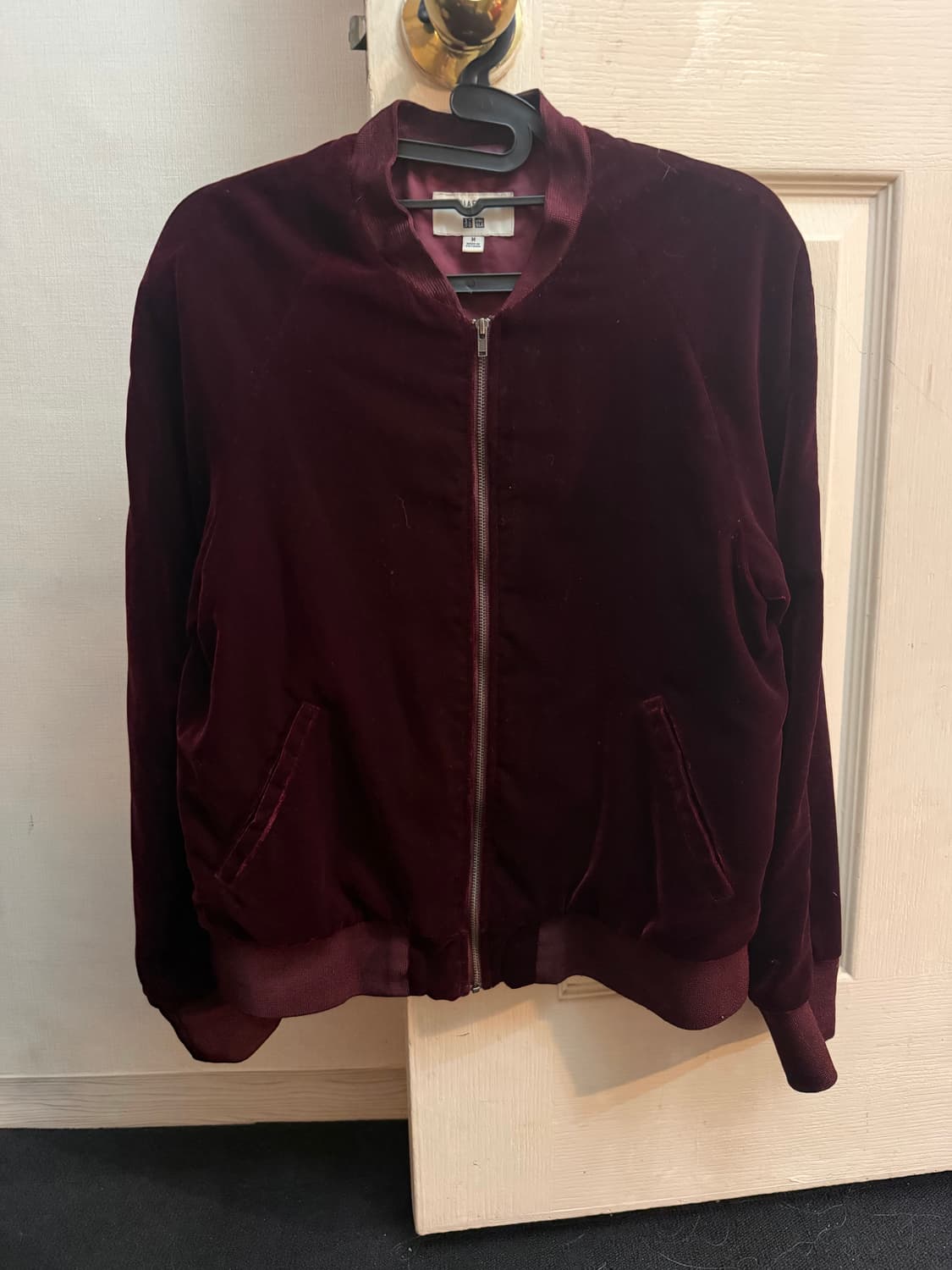 유니클로xIDLF 이네스 드 라 프레상쥬 벨벳 블루종 상품이미지1