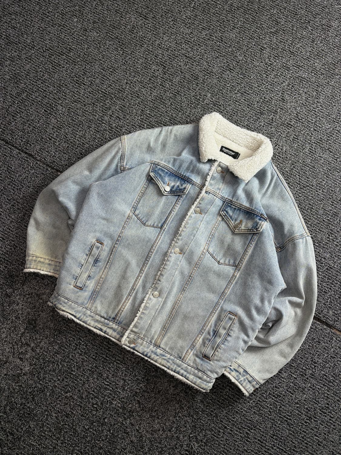 세인트 페인 보아 데님 쉐르파 자켓 2672 상품이미지1