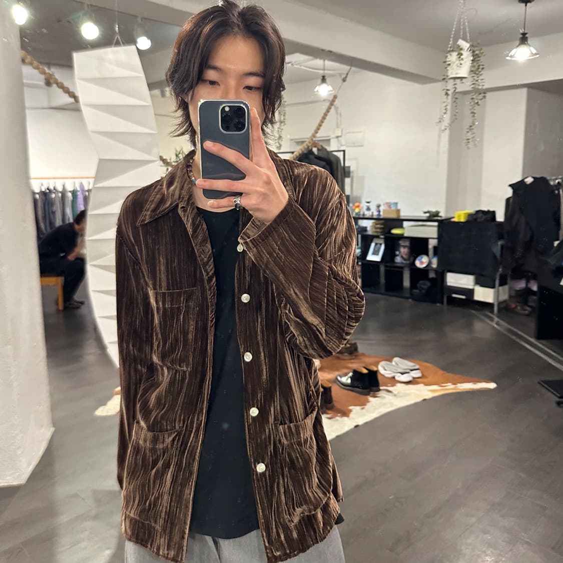 지에다 21aw 벨벳 코듀로이 자켓 상품이미지4