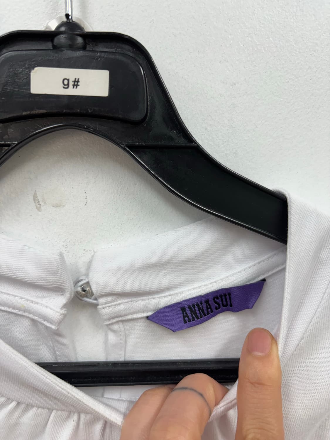 안나수이 화이트 퍼프 숄더 블라우스  상품이미지4