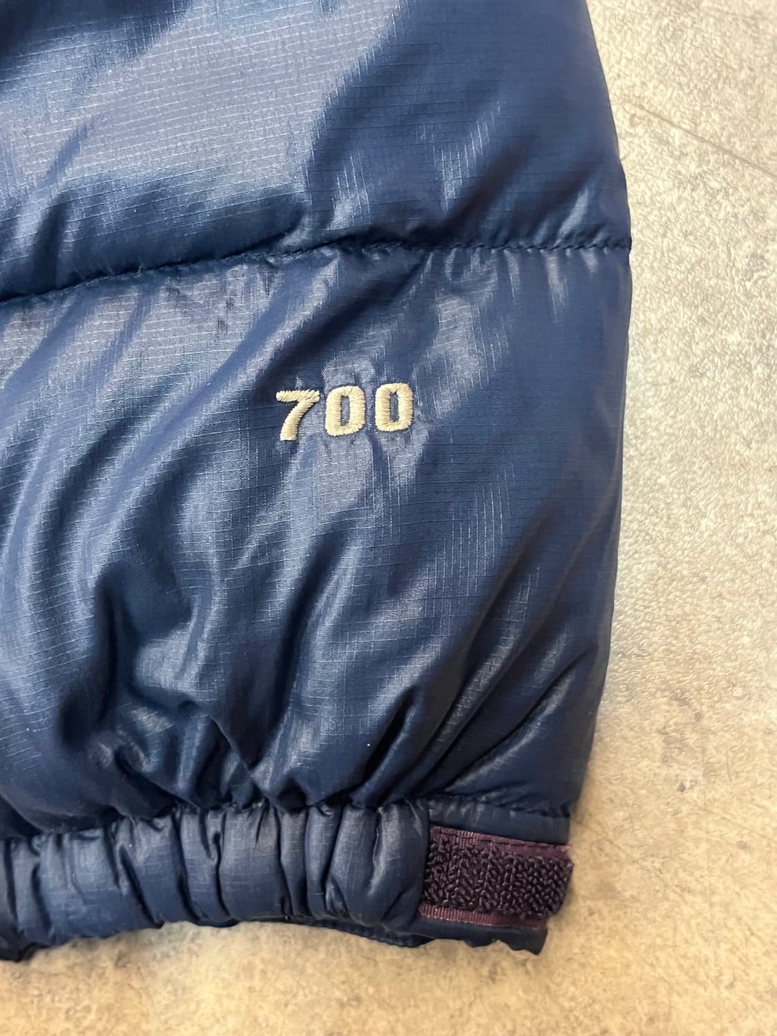 노스페이스 눕시 700 패딩 네이비 S #csz1948 상품이미지4