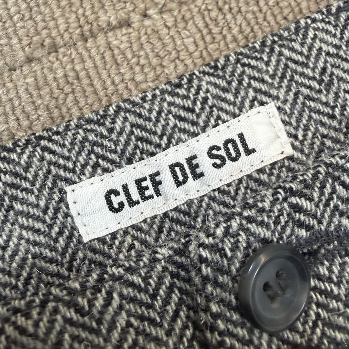 CLEF DE SOL japan 헤링본 하프팬츠  상품이미지3