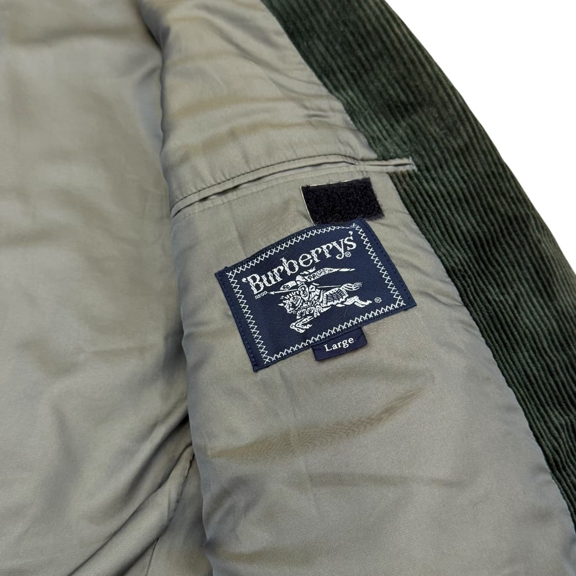 버버리 딥그린 카키 코듀로이 블레이저 자켓 상품이미지8