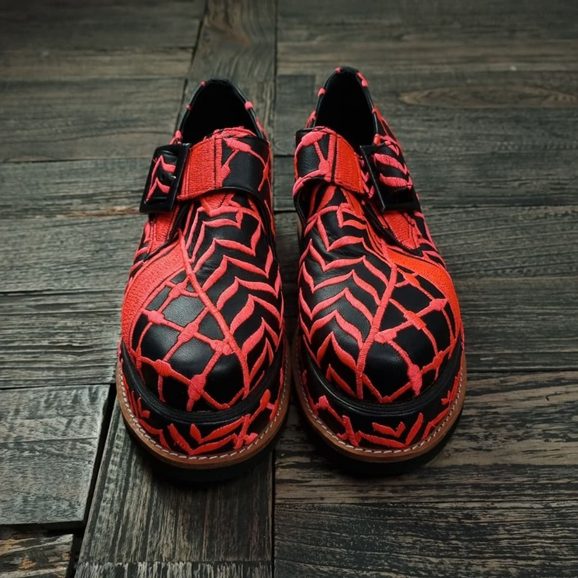 [빈티지] 펑크 플랫폼 통굽 레더 슈즈 M17101 상품이미지2