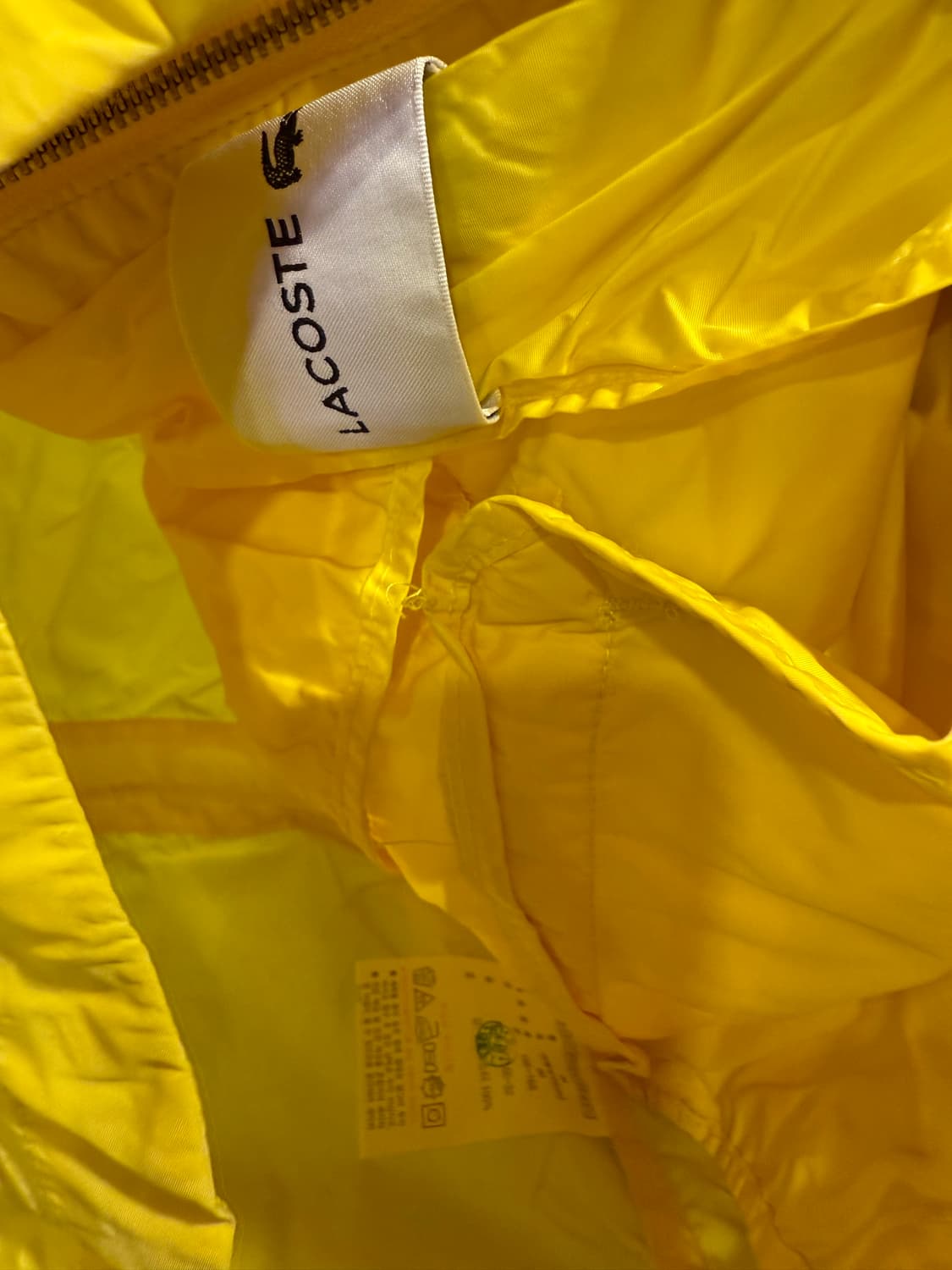 라코스테 옐로우 윈드브레이커 상품이미지2